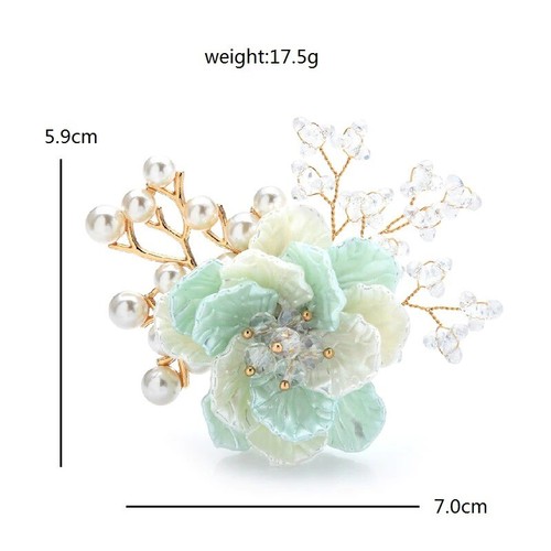 Broches fleur vintage tendance luxe épingles beaux bijoux cadeaux pour femmes hommes - Photo 10/244