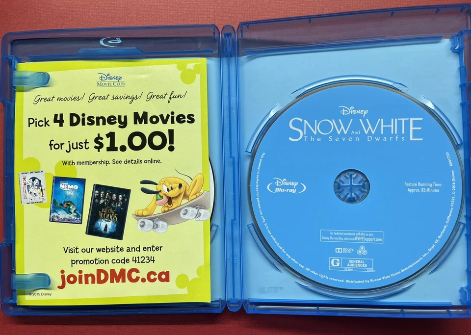 Snow White and the Seven Dwarfs (Blu-ray/DVD, 1937, The Signature Collection ⭐⭐⭐ - Image 4 of 4