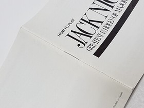 Jack Nicklaus Golf Authentic Original NES Nintendo Manual Only