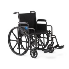 16" K1 Basic Nylon Wheelchair/Swing-Back Desk-Length Arm/Swing-Away Leg Rest
