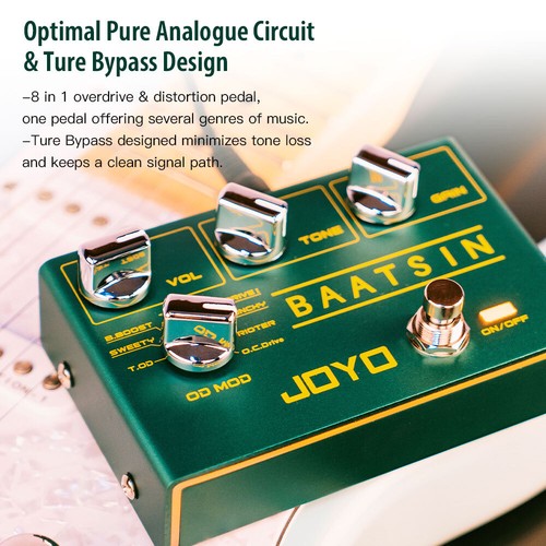 JOYO Distortion Overdrive Guitar Pedals Multi Effects Pedal 8 Types (Opened) - Picture 6 of 12