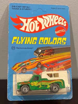 Hot Wheels Backwoods Bomb Flying Colors 31 Vintage 1976 unpunched Card 