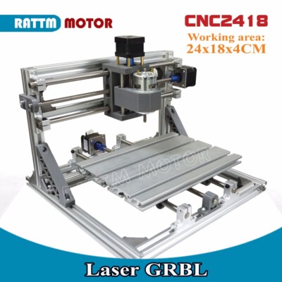 3 Axis DIY Mini 2418 CNC Router Pcb Wood Cutting Milling Laser Machine Engraver
