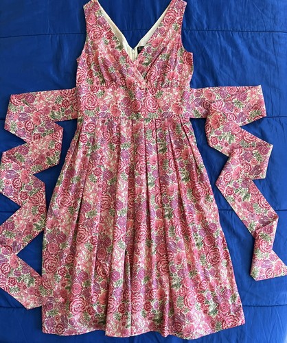 Robe De Fête Pour Fille Naartjie Kids Taille 9 Ans XXXL - Violet & Rose, Coton/élasthanne, Occasion Très Bon état