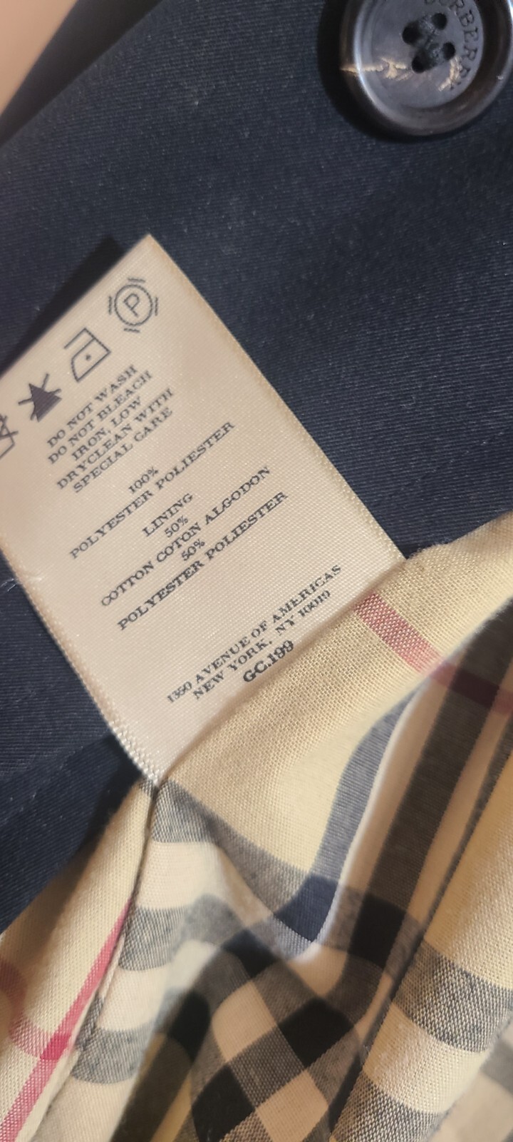 Preowned Burberry London Trench Coat Men Rare Vintage Read Description Winter image 6