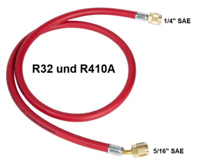 ITE Profi Kältemittelschlauch Füllschlauch, 5/16'' SAE R32, R410A,  Farbe: Rot, 2