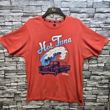Coral Hot Tuna Mens T-shirt Tee Size XL. Follow The Wave Surfer Est 1969 (205)