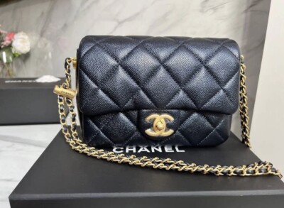 Authentic Chanel w RECEIPT 21K My Perfect Mini Iridescent GHW