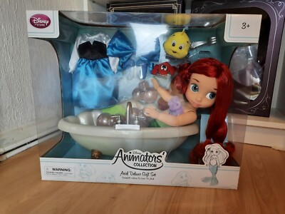 Disney Animators Arielle Ariel Deluxe Bathtub Gift Set limited doll