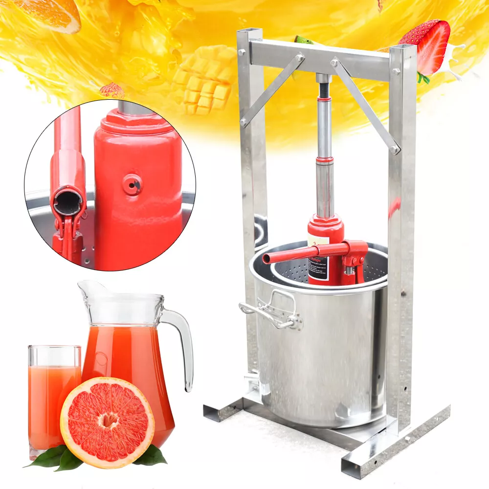 Manual Grape Pomegranate Juice Press With Hydraulic Jack With