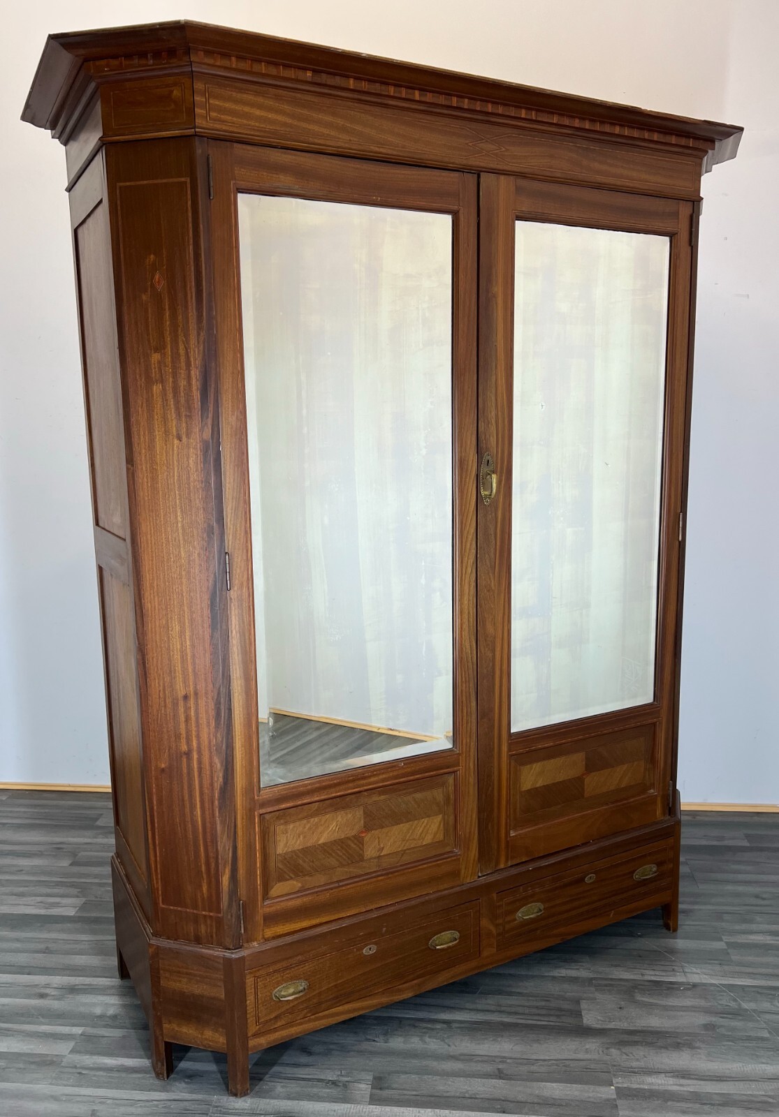Impressive Antique French Armoire Wardrobe with mirrors (LOT 2253) eBay
