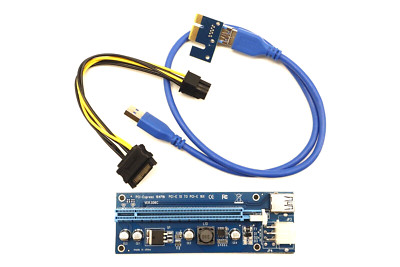 12-Pack | Ver006C Mining Dedicated PCIe Riser Cable Card Adapter 1X to 16X Ext..