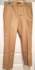 Red Kap Men's Stain Resistant Flat Front Work Pants Khaki Sz38
