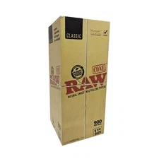 RAW Cones Classic 1 1/4 Size 900 Count Bulk Box