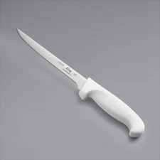Choice 7" Narrow Fillet Knife with White Handle (select style below)