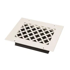 Tuscan 8 in. x 6 in. White/Powder Coat, Steel Wall/Ceiling Vent with Opposed
