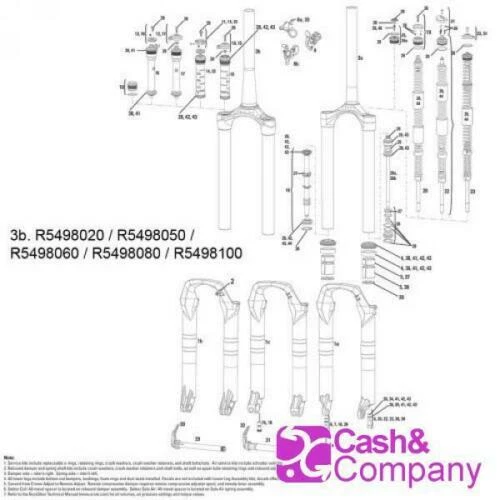 Fahrrad-Gabeln Rockshox 140 mm