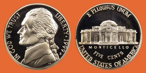 1999-P Jefferson Nickel — photo from another recent sale