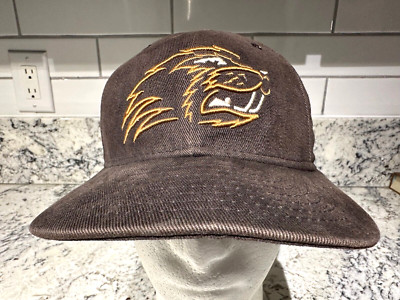 OREGON STATE BEAVER'S Brown Vintage NEW ERA 90s Baseball Cap Hat Made in USA GUC