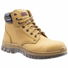 Mens Safety Boots Centek FS339 S3 Honey Steel Toe Cap & Midsole Work Ankle Shoes
