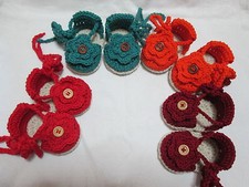 Sandali neonata- Espadrillas neonata/Scarpe uncinetto neonata 0/3