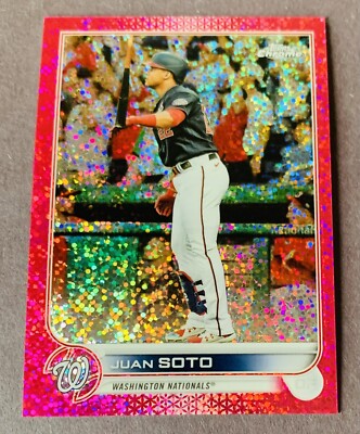 Juan Soto 2022 Topps Chrome Pink Speckle Refractor #129 /350