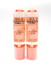 Lot/2 Isle Of Paradise Self Tanning Oil Mist ~ Light ~ 200 ml / 6.76 oz x 2 ~