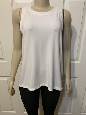 CALIA Women's Everyday Active Tank Top Size L Cream White $35 (EG)