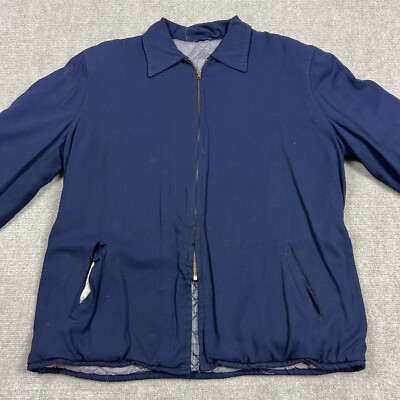 Vintage 50s 60s Gabardine Ricky Jacket Mens Large Conmar