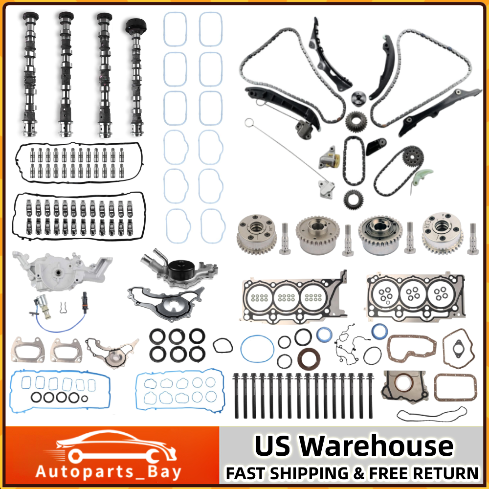 Chrysler Jeep Dodge 3.6L Camshaft Lifters Rocker Arms & Timing Chain Kit