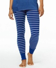 Alfani Intimates Women's Separates Printed Pajama Leggings Navy And White XS 44