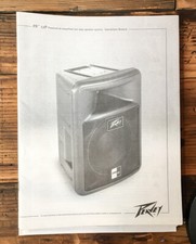 Peavey PR12P / PR-12P Speaker Owner / User Manual *Original*