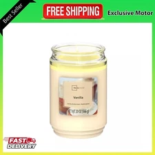 Mainstays Vanilla Scented Single-Wick Large Jar Candle, 20 Oz.