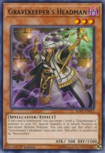 Gravekeeper's Headman - SOFU-EN012 - Rare - 1st Edition x3 - Near Mint
