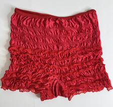 Vintage Pettipants Red Lace Ruffle Bloomers Coquette Fairy Rockabilly
