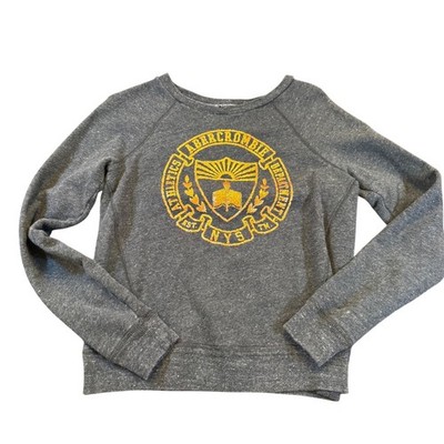 Y2K Abercrombie & Fitch Crest Ivy League Crewneck Sweatshirt Gossip Girl SZ S