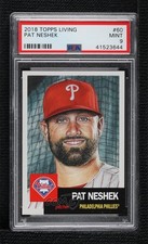 2018 Topps Living Set Online Exclusive /12736 Pat Neshek #60 PSA 9 MINT 15ou
