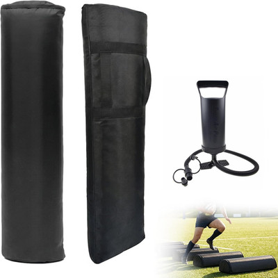 2 PCS Inflatable Football Step over Dummy with Air Pump, Tackle Dummy with Handl