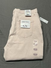 NWT Gloria Vanderbilt Amanda Original Slimming Jean Pink Womens 12 Short 33x29 