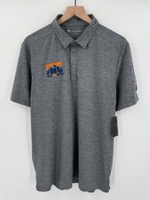 NEW Travis Mathew Heating Up Polo Shirt Mens Large Gray Performance Golf Stretch