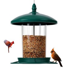 Metal Bird Feeder for Outdoors Hanging,3.0LB Seed Feeder,Easy to Fill  Clean...
