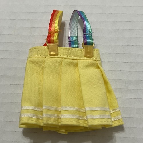 Rainbow High Doll Yellow Pleat Skirt Jumper Rainbow Suspenders Avery Style