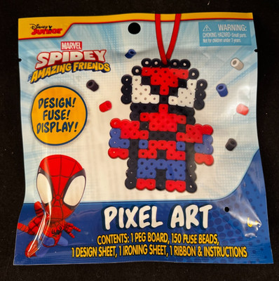 Disney - Marvel - Spidey - Pixel Art - Melty Bead Craft Art Kit - Spiderman