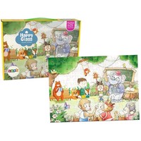 Lean Toys Puzzle Schule FüR Tiere 100 Teile