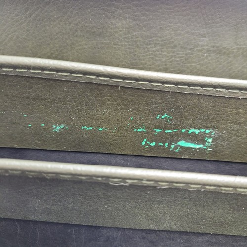 VTG American Tourister PWH Hardcase BRIEFCASE Luggage Deep Olive Lockable No Key - Picture 21 of 24