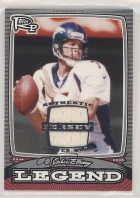 2008 Topps Rookie Progression Legends Platinum Jerseys 51/79 John Elway HOF 2r7