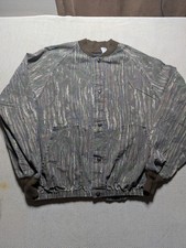90s Vintage Liberty Real Tree Bark Deer Camo Harrington Style Bomber XL USA Made