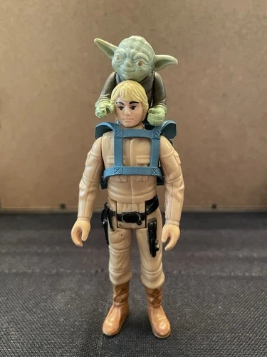 Star Wars Vintage 1980 Luke Bespin Blonde Hair & Yoda Jedi Training Harness #6
