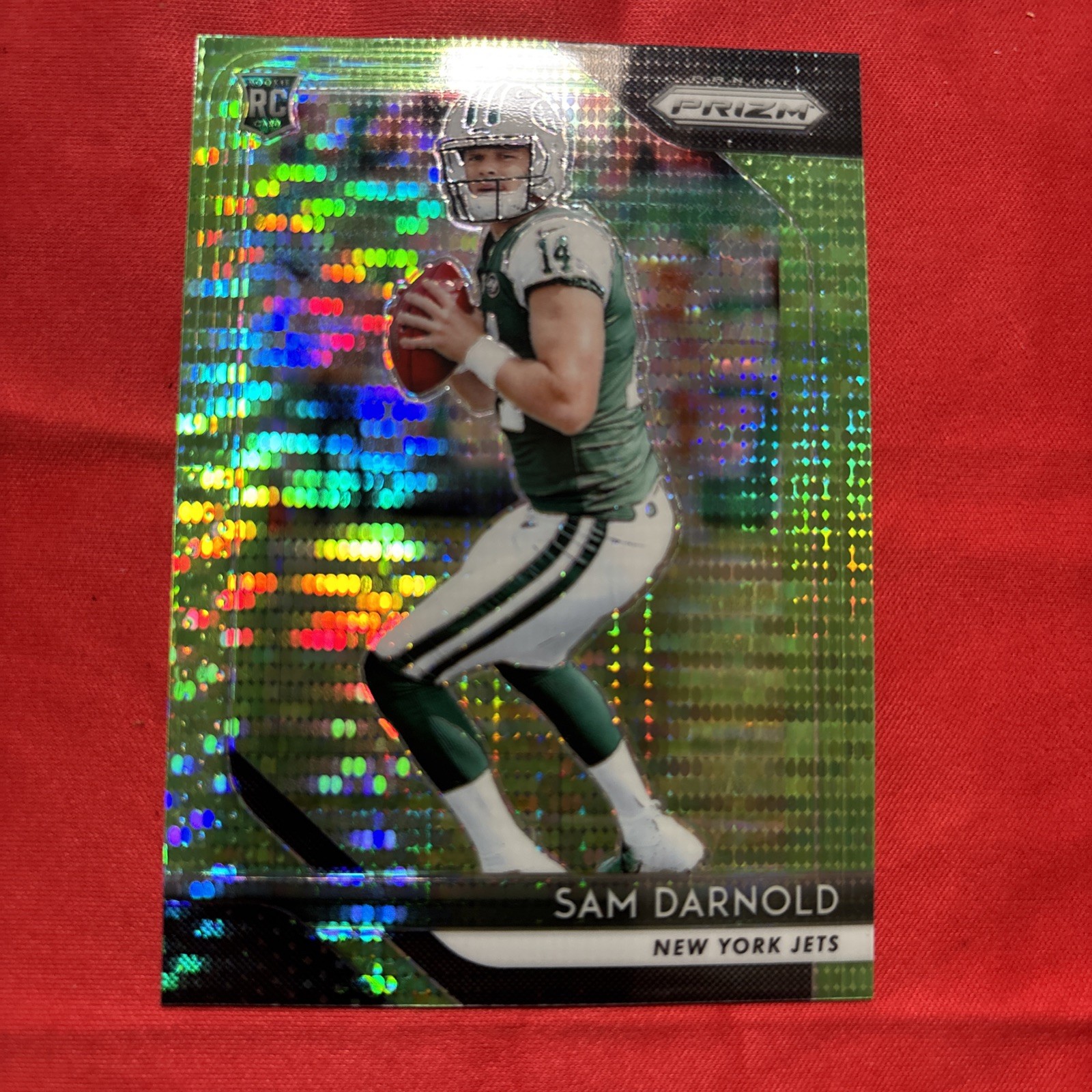2018 Panini Prizm - Rookie Neon Green Pulsar Prizm #203 Sam Darnold (RC)