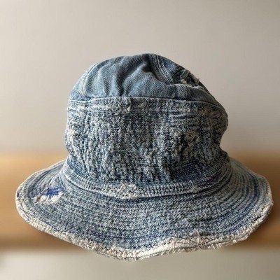 KAPITAL KOUNTRY デニム バケットハット ダメージ加工 Kapital Kountry Denim Bucket Hat BORO Distressed Japan One Size | eBay